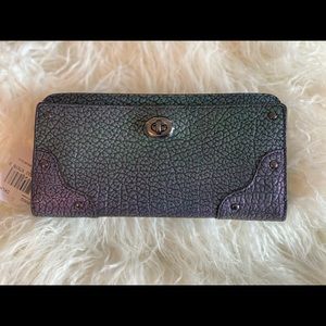 Coach Mercer wallet in HOLOGRAM iridescent leather